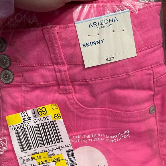 girls pink jeans - Picture 2 of 2